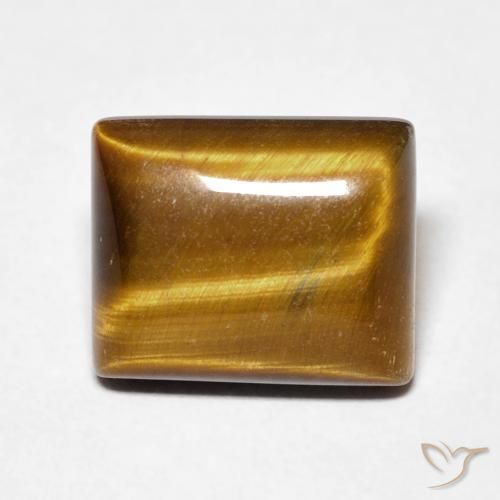 5.82ct Natural Marrom-amarelado Olho de Tigre, baguete, Opaco