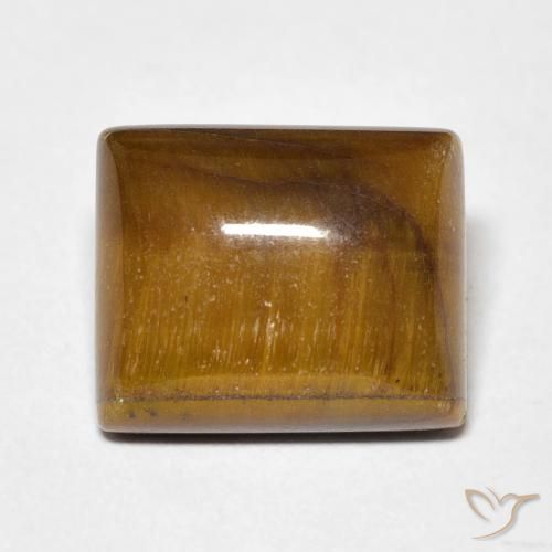 6.05ct Natural Castanho médio Olho de Tigre, baguete, Opaco