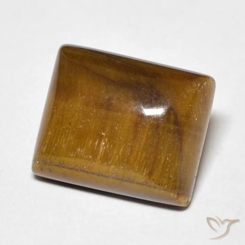 Olho de Tigre Castanho médio Natural 6.05ct, baguete, Opaco