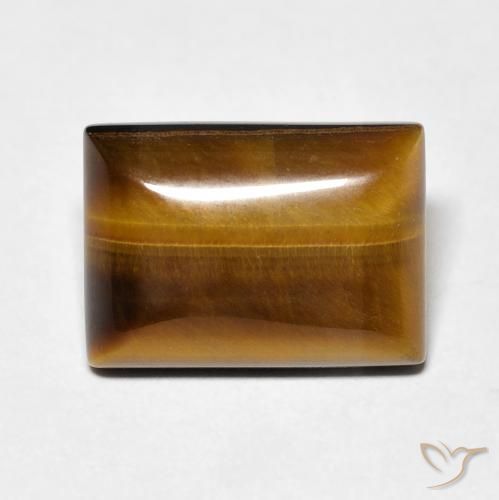 7.28ct Natural Marrom Quente Olho de Tigre, baguete, Opaco
