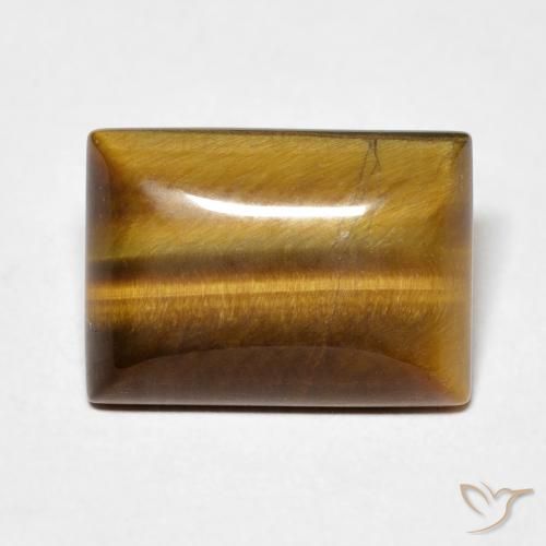 6.17ct Natural Marrom Quente Olho de Tigre, baguete, Opaco