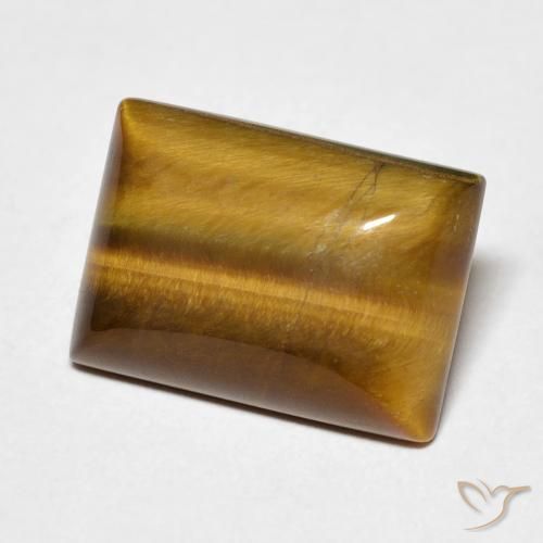 Olho de Tigre Marrom Quente Natural 6.17ct, baguete, Opaco