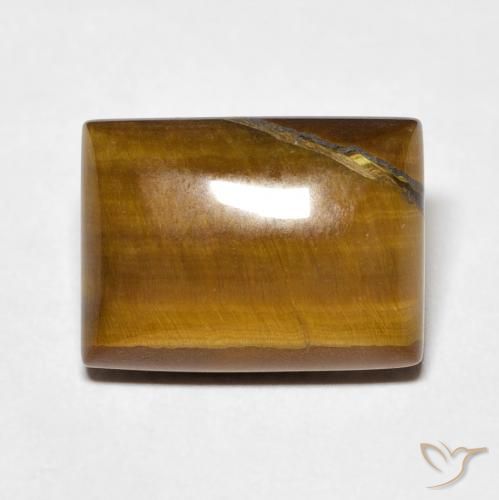 8.52ct Natural Marrom dourado Olho de Tigre, baguete, Opaco