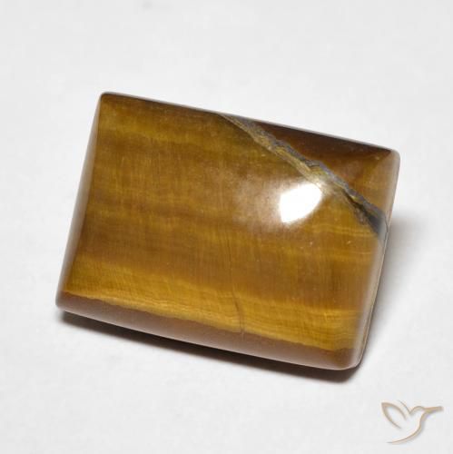 Olho de Tigre Marrom dourado Natural 8.52ct, baguete, Opaco
