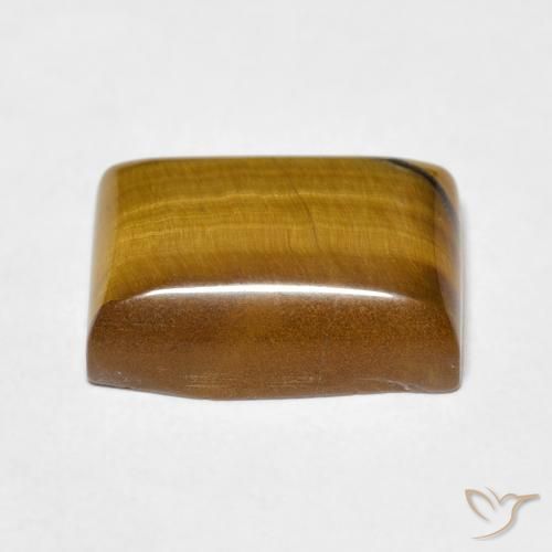 Olho de Tigre Marrom dourado Natural 8.52ct, baguete, Opaco