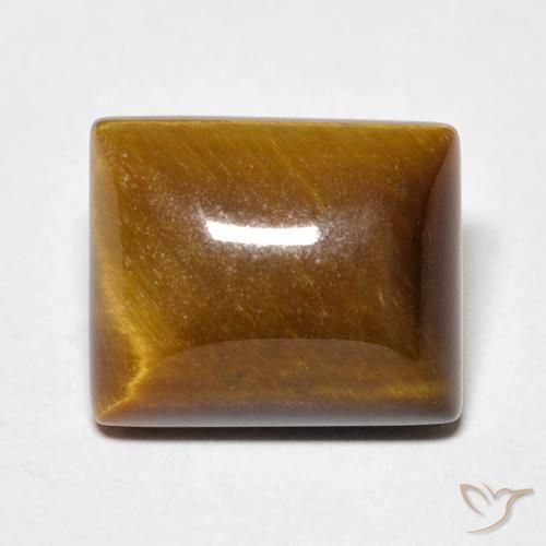 6.38ct Natural Marrom Quente Olho de Tigre, baguete, Opaco