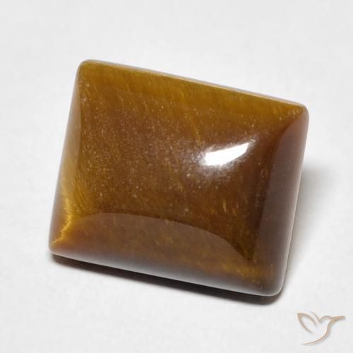 Olho de Tigre Marrom Quente Natural 6.38ct, baguete, Opaco