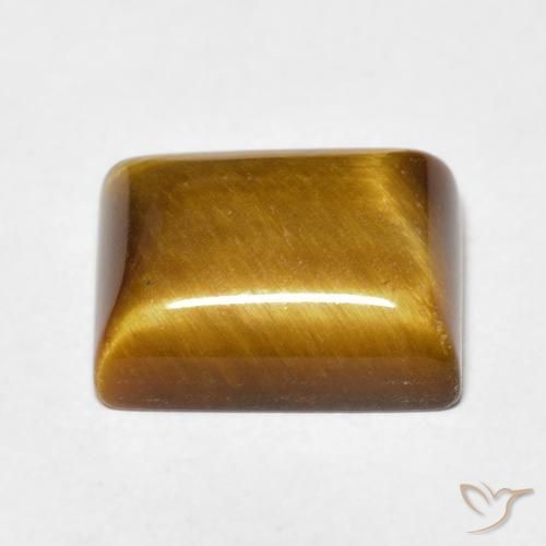 Olho de Tigre Marrom Quente Natural 6.38ct, baguete, Opaco
