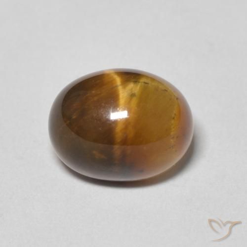 2.64ct Natural Marrom Quente Olho de Tigre, oval, Opaco