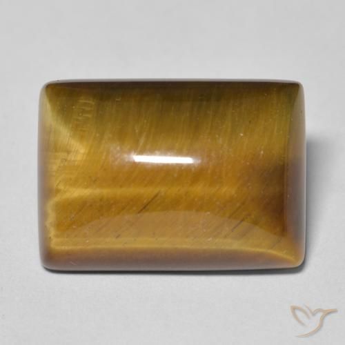 13.33ct Natural Castanho médio Olho de Tigre, baguete, Opaco