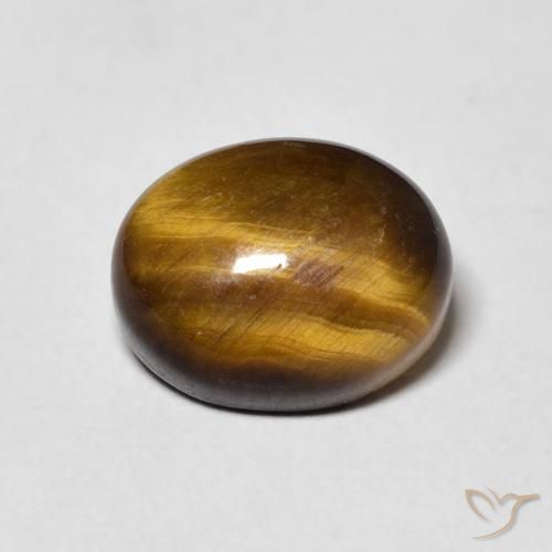 3.08ct Natural Marrom Quente Olho de Tigre, oval, Opaco