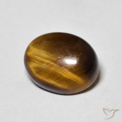 Olho de Tigre Marrom Quente Natural 3.08ct, oval, Opaco