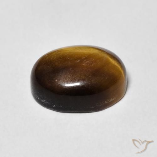 Olho de Tigre Marrom Quente Natural 3.08ct, oval, Opaco