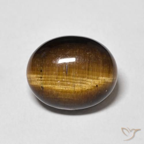 4.79ct Natural Marrom-amarelado Olho de Tigre, oval, Opaco
