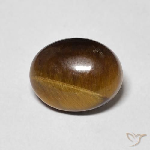 2.83ct Natural Gingerbread Marrom Olho de Tigre, oval, Opaco