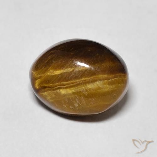 3.30ct Natural Castanho médio Olho de Tigre, oval, Opaco
