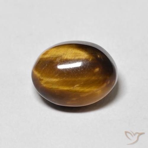 4.27ct Natural Marrom-amarelado Olho de Tigre, oval, Opaco