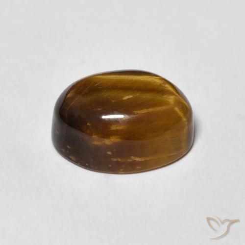 Olho de Tigre Marrom-amarelado Natural 4.27ct, oval, Opaco