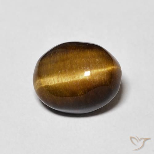 4.61ct Natural Marrom Quente Olho de Tigre, oval, Opaco