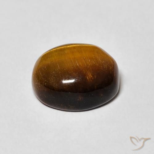 Olho de Tigre Marrom Quente Natural 4.61ct, oval, Opaco