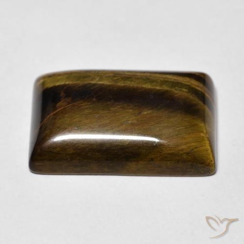 Olho de Tigre Marrom Quente Natural 12.30ct, baguete, Opaco