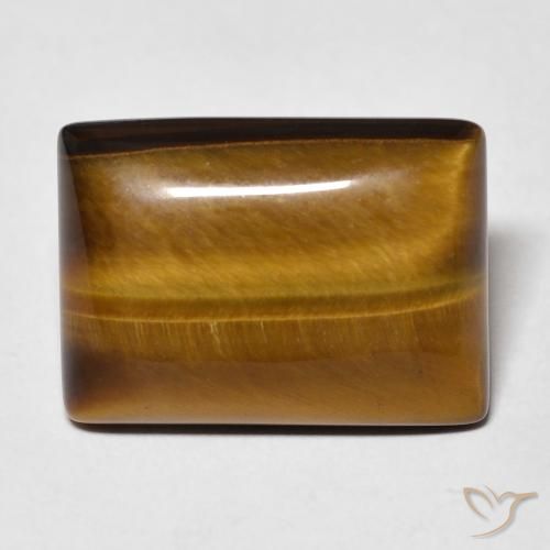 11.48ct Natural Marrom dourado Olho de Tigre, baguete, Opaco