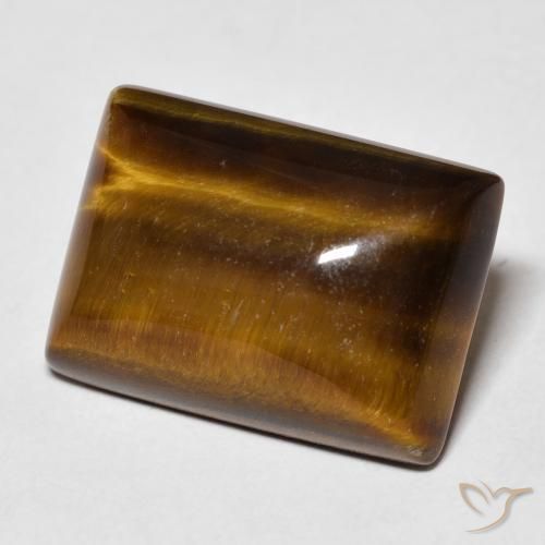 Olho de Tigre Marrom dourado Natural 12.65ct, baguete, Opaco