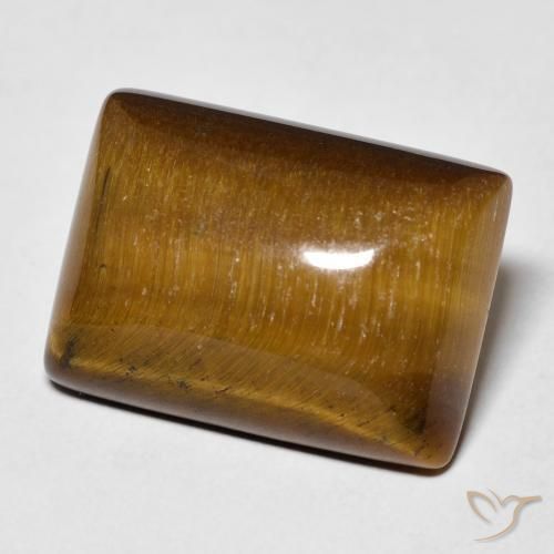 Olho de Tigre Marrom Quente Natural 13.64ct, baguete, Opaco