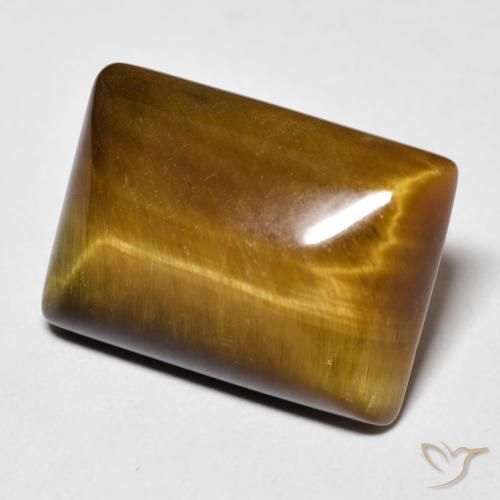 Olho de Tigre Marrom dourado Natural 13.48ct, baguete, Opaco
