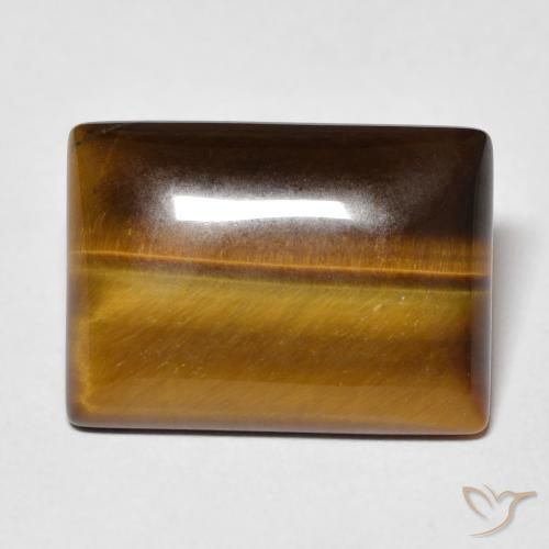 10.72ct Natural Marrom Quente Olho de Tigre, baguete, Opaco