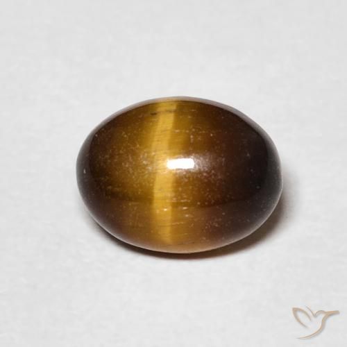 1.44ct Natural Marrom dourado Olho de Tigre, oval, Opaco
