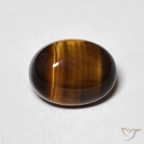 2.04ct Natural Marrom Quente Olho de Tigre, oval, Opaco