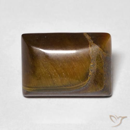 7.10ct Natural Marrom dourado Olho de Tigre, baguete, Opaco