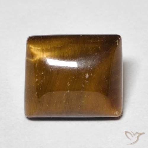 6.38ct Natural Marrom Quente Olho de Tigre, baguete, Opaco