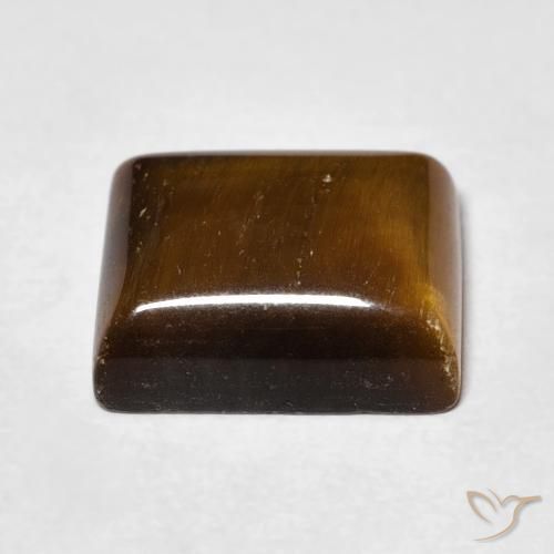 Olho de Tigre Marrom Quente Natural 6.38ct, baguete, Opaco