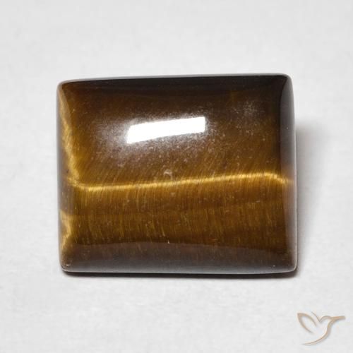 5.71ct Natural Marrom Quente Olho de Tigre, baguete, Opaco