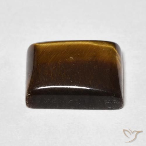 Olho de Tigre Marrom Quente Natural 5.71ct, baguete, Opaco