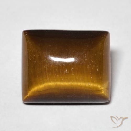 6.47ct Natural Marrom dourado Olho de Tigre, baguete, Opaco