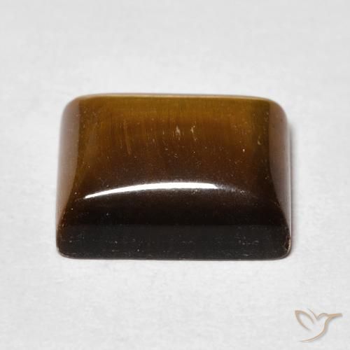 Olho de Tigre Marrom dourado Natural 6.47ct, baguete, Opaco