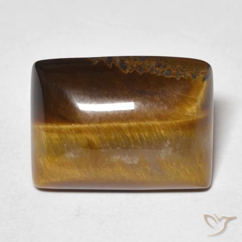 12.99ct Natural Castanho médio Olho de Tigre, baguete, Opaco