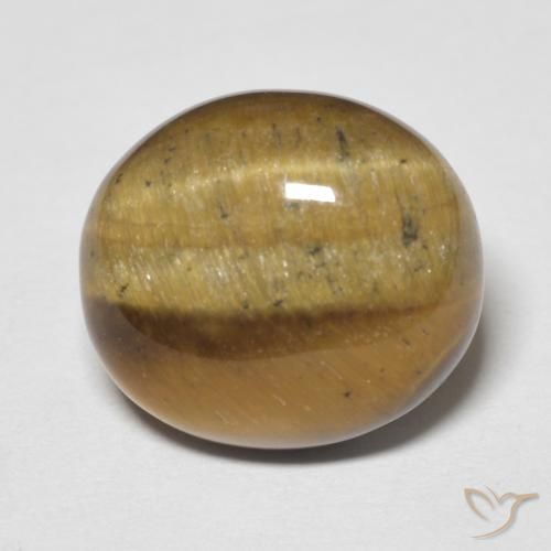 8.25ct Natural Marrom dourado Olho de Tigre, oval, Opaco