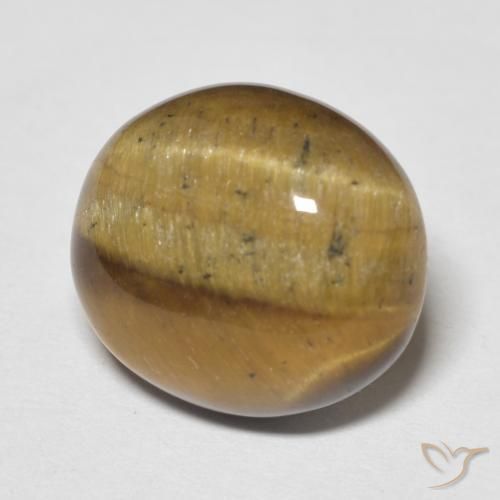 Olho de Tigre Marrom dourado Natural 8.25ct, oval, Opaco