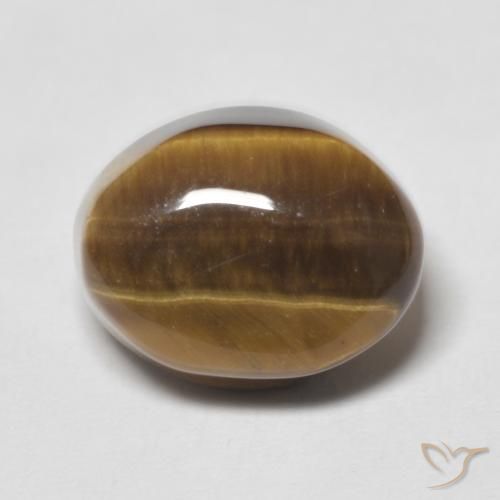6.70ct Natural Castanho médio Olho de Tigre, oval, Opaco