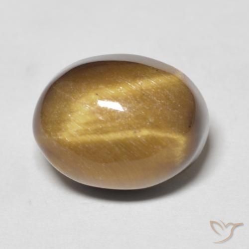 6.90ct Natural Castanho médio Olho de Tigre, oval, Opaco