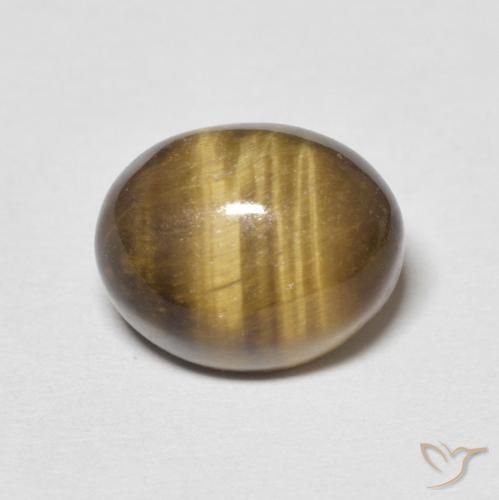 4.09ct Natural Castanho médio Olho de Tigre, oval, Opaco