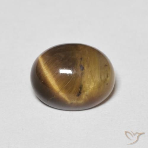 2.01ct Natural Marrom Quente Olho de Tigre, oval, Opaco
