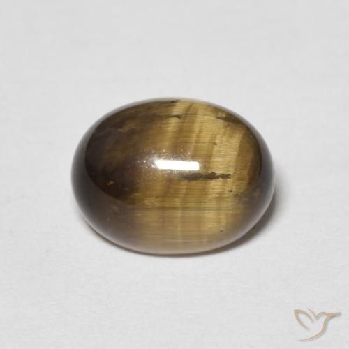 1.97ct Natural Marrom-amarelado Olho de Tigre, oval, Opaco