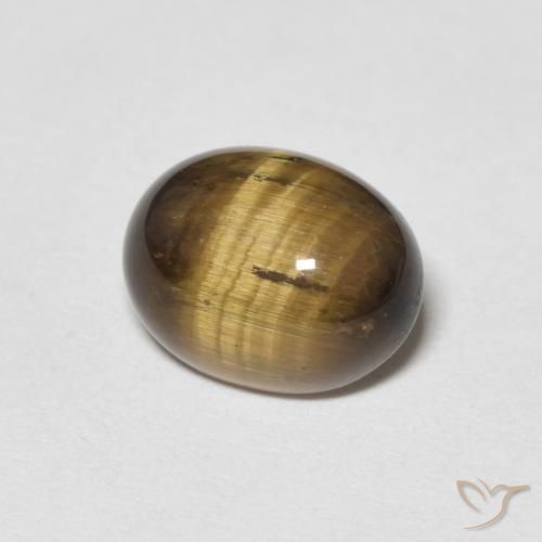 Olho de Tigre Marrom-amarelado Natural 1.97ct, oval, Opaco