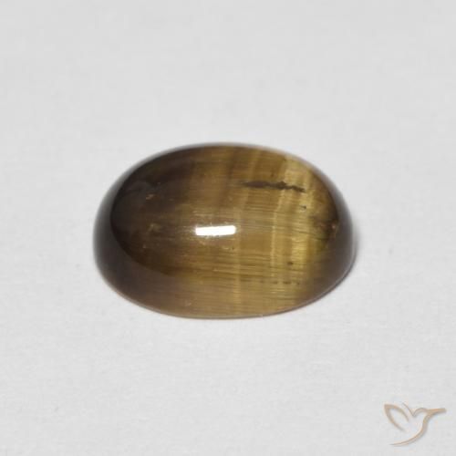 Olho de Tigre Marrom-amarelado Natural 1.97ct, oval, Opaco