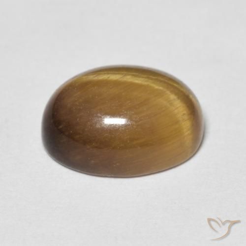Olho de Tigre Marrom Quente Natural 3.12ct, oval, Opaco